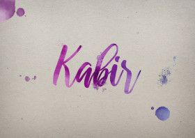 Kabir Watercolor Name DP