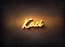 Glow Name Profile Picture for Kaci