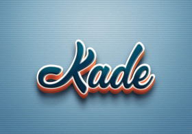 Cursive Name DP: Kade