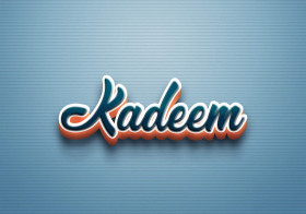 Cursive Name DP: Kadeem