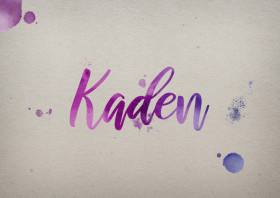 Kaden Watercolor Name DP