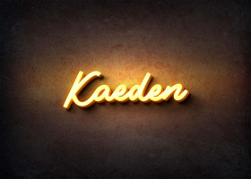 Glow Name Profile Picture for Kaeden