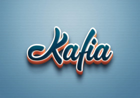 Cursive Name DP: Kafia