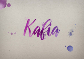 Kafia Watercolor Name DP