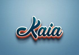 Cursive Name DP: Kaia
