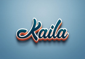 Cursive Name DP: Kaila