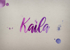 Kaila Watercolor Name DP