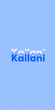 Name DP: Kailani