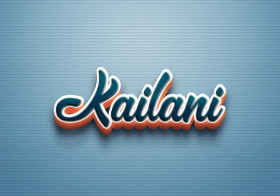 Cursive Name DP: Kailani