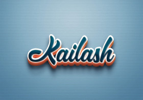 Cursive Name DP: Kailash