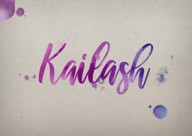 Kailash Watercolor Name DP