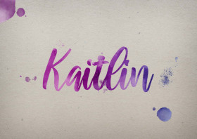 Kaitlin Watercolor Name DP