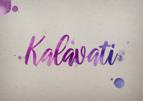 Kalavati Watercolor Name DP