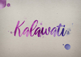 Kalawati Watercolor Name DP