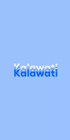 Name DP: Kalawati
