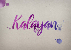 Kalayan Watercolor Name DP