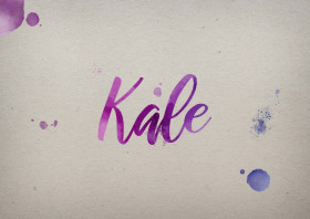 Kale Watercolor Name DP