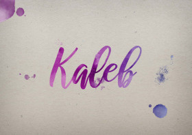 Kaleb Watercolor Name DP