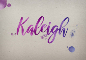 Kaleigh Watercolor Name DP