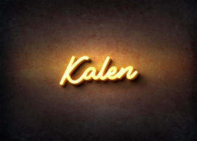 Glow Name Profile Picture for Kalen