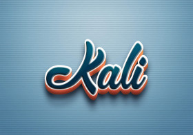 Cursive Name DP: Kali
