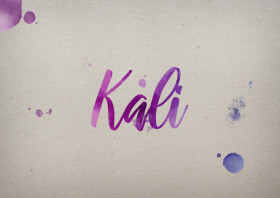 Kali Watercolor Name DP
