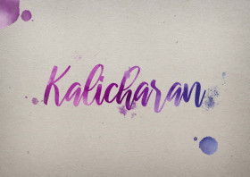 Kalicharan Watercolor Name DP