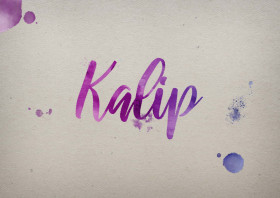 Kalip Watercolor Name DP