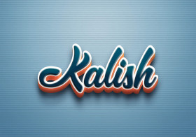 Cursive Name DP: Kalish
