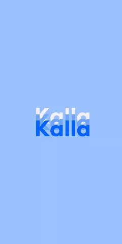 Name DP: Kalla