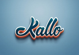 Cursive Name DP: Kallo
