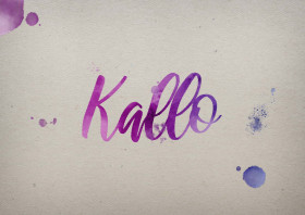 Kallo Watercolor Name DP