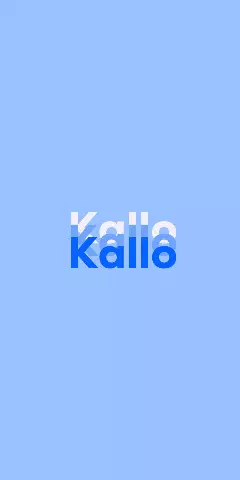 Name DP: Kallo