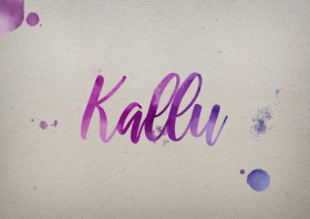 Kallu Watercolor Name DP
