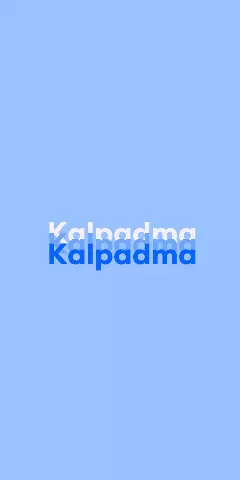 Name DP: Kalpadma