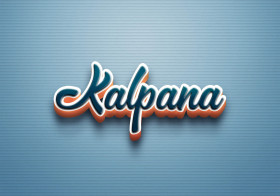 Cursive Name DP: Kalpana
