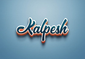 Cursive Name DP: Kalpesh
