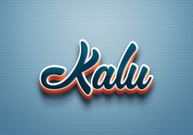 Cursive Name DP: Kalu