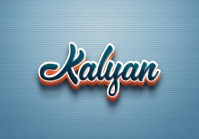Cursive Name DP: Kalyan