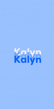 Name DP: Kalyn
