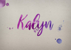 Kalyn Watercolor Name DP