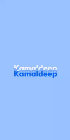 Name DP: Kamaldeep