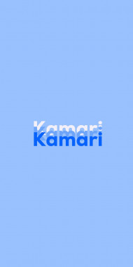 Name DP: Kamari