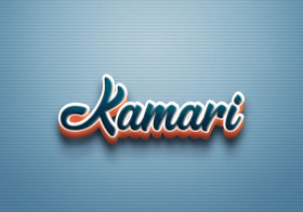 Cursive Name DP: Kamari