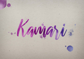 Kamari Watercolor Name DP