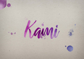 Kami Watercolor Name DP