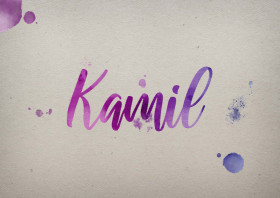 Kamil Watercolor Name DP