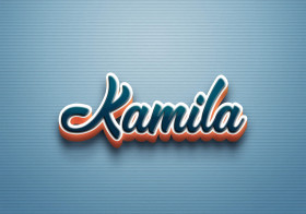Cursive Name DP: Kamila