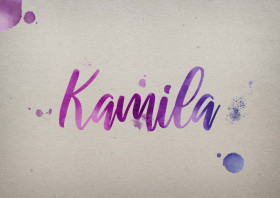 Kamila Watercolor Name DP