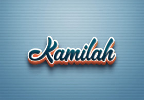 Cursive Name DP: Kamilah